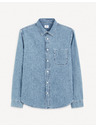 Celio Синя мъжка риза от деним Celio Gagusti1