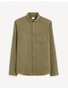 Celio Мъжка риза в цвят каки Celio Gacocel