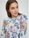 Orsay Светлосива дамска тениска на цветя ORSAY