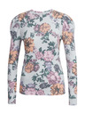 Orsay Светлосива дамска тениска на цветя ORSAY