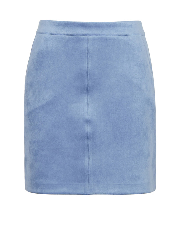 Orsay Светлосиня дамска пола от велур ORSAY