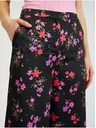 Orsay Черен дамски широк панталон на цветя ORSAY