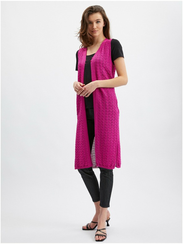 Orsay Розова дамска жилетка без ръкав ORSAY