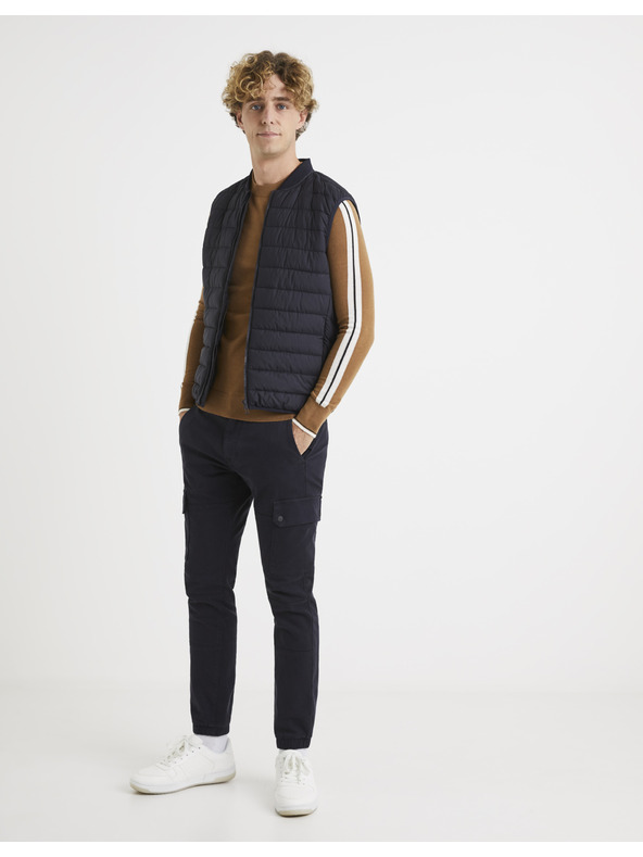 Celio Кафяв пуловер с вълна Celio Veritas