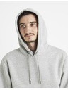 Celio Сив мъжки основен пуловер с качулка Celio