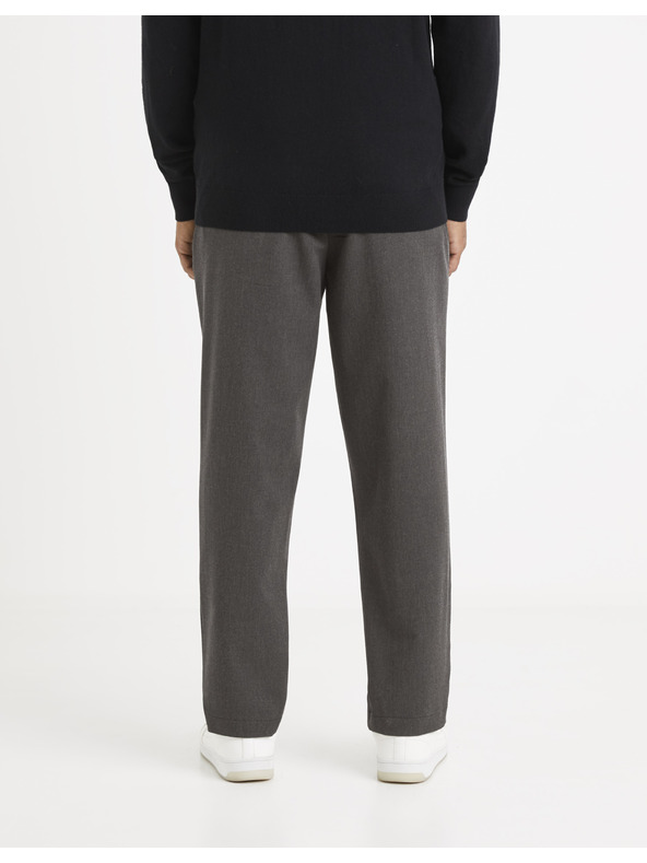 Celio Сиви мъжки панталони с къси ръкави Celio