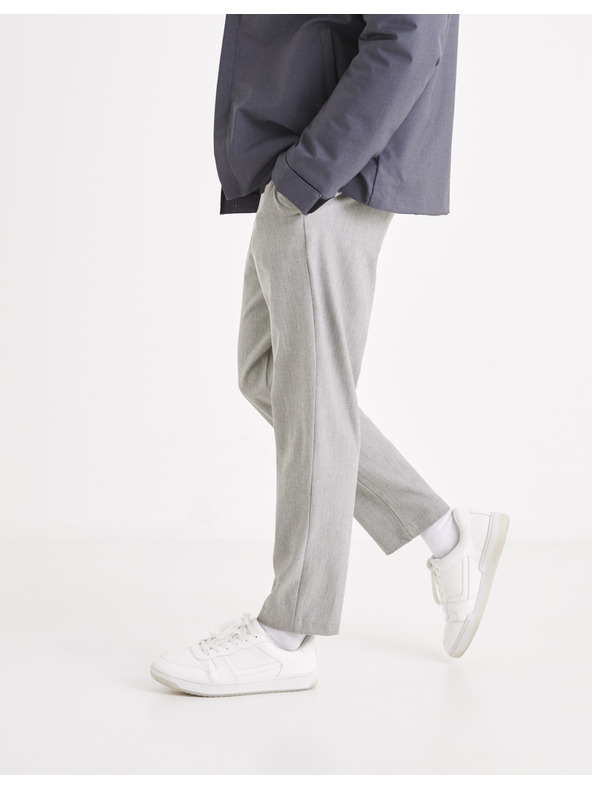 Celio Сиви мъжки панталони Celio 24H Avoclair