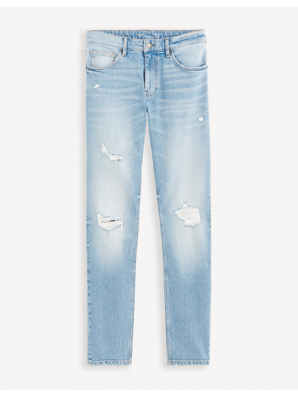 Celio Светлосини мъжки дънки с тясна кройка Celio Fostroy