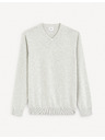 Celio Светлосив мъжки основен пуловер Celio Decoton