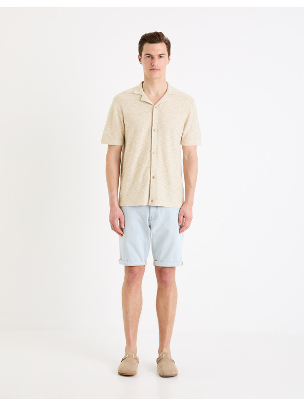 Celio Светлосини мъжки дънкови шорти Celio Boknitbm