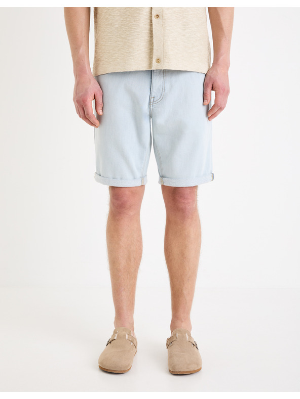 Celio Светлосини мъжки дънкови шорти Celio Boknitbm