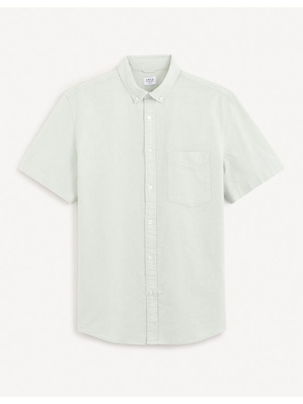 Celio Светлозелена обикновена риза Celio Daxfordmc