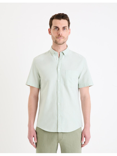 Celio Светлозелена обикновена риза Celio Daxfordmc