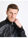 Celio Черно мъжко кожено яке Celio Gumati