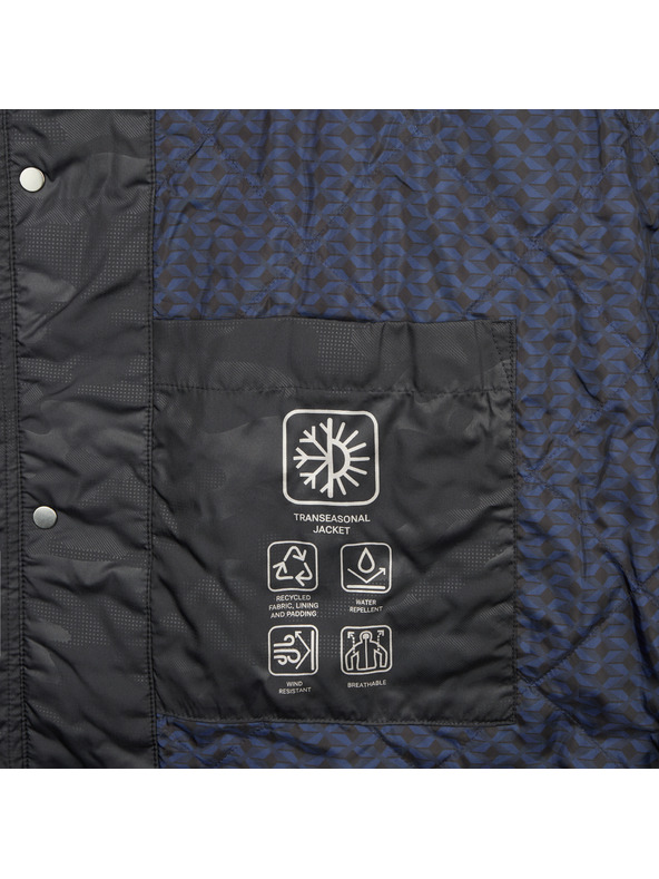 Geox Тъмносива мъжка шуба Geox Jharrod