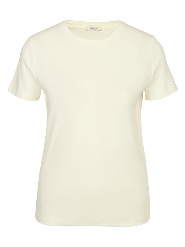 Orsay Кремава дамска тениска с къс ръкав ORSAY