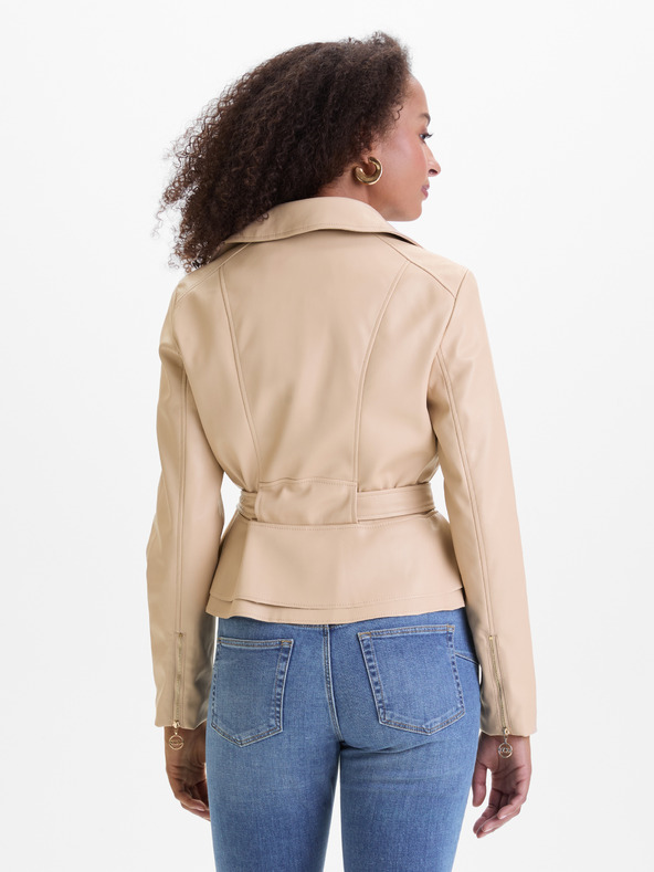 Orsay Бежово дамско яке от изкуствена кожа ORSAY
