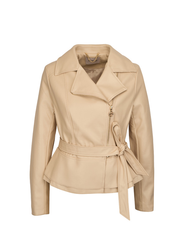 Orsay Бежово дамско яке от изкуствена кожа ORSAY