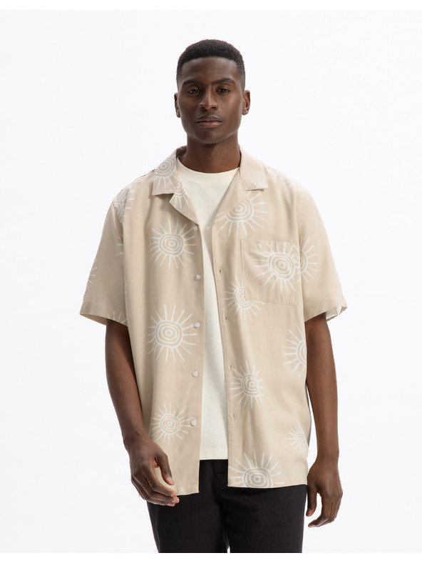 Celio Риза Lasuny с къс ръкав