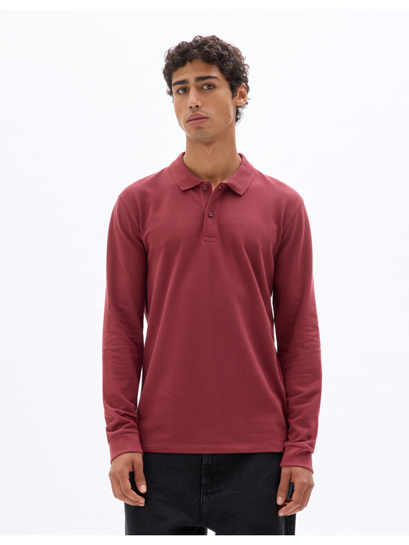 Celio Поло тениска Meoneml с дълъг ръкав