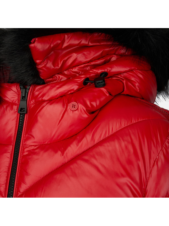 Geox Червен дамски пухен джакет Geox Backsie