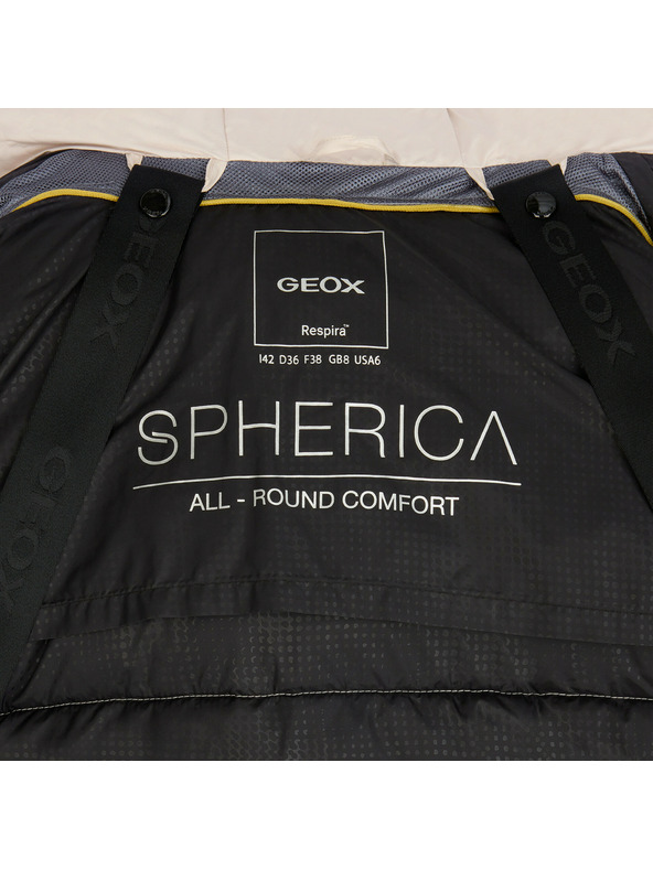 Geox Кремав дамски пухен джакет Geox Spherica