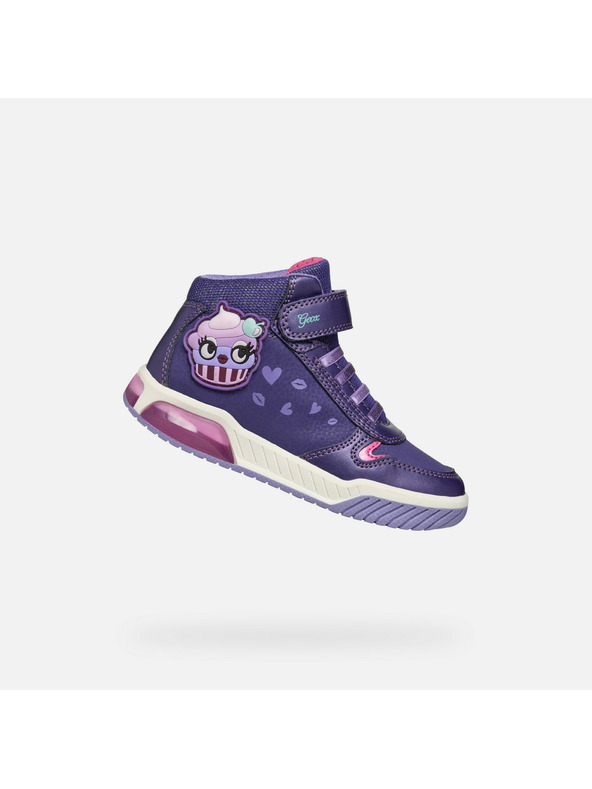 Geox Виолетови момичешки маратонки Geox Inek Girl