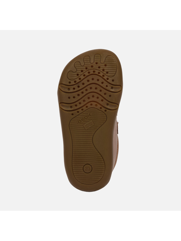 Geox Кафяви момчешки barefoot обувки за първи стъпки Geox Steppieup Boy