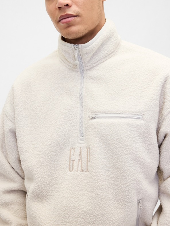 GAP Oversize sherpa суитшърт Arctic Fleece GAP