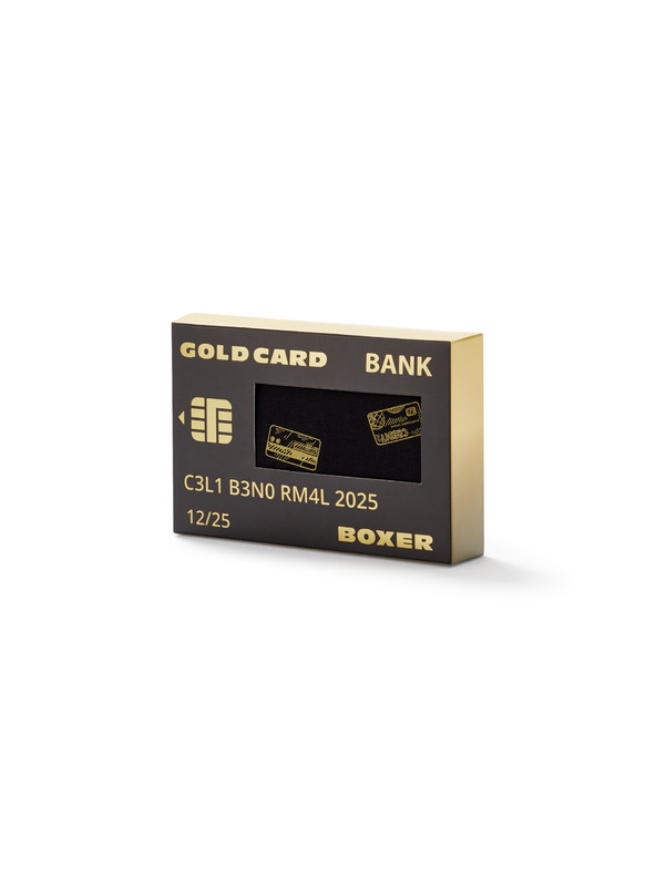 Celio Подаръчен комплект боксерки златна кредитна карта