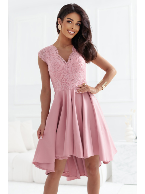 numoco PATRICIA Ексклузивна рокля с дантела - розово