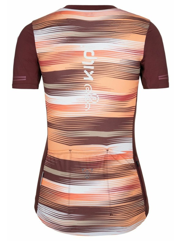 Kilpi Виненооранжева дамска колоездачна фланелка Kilpi MOATE