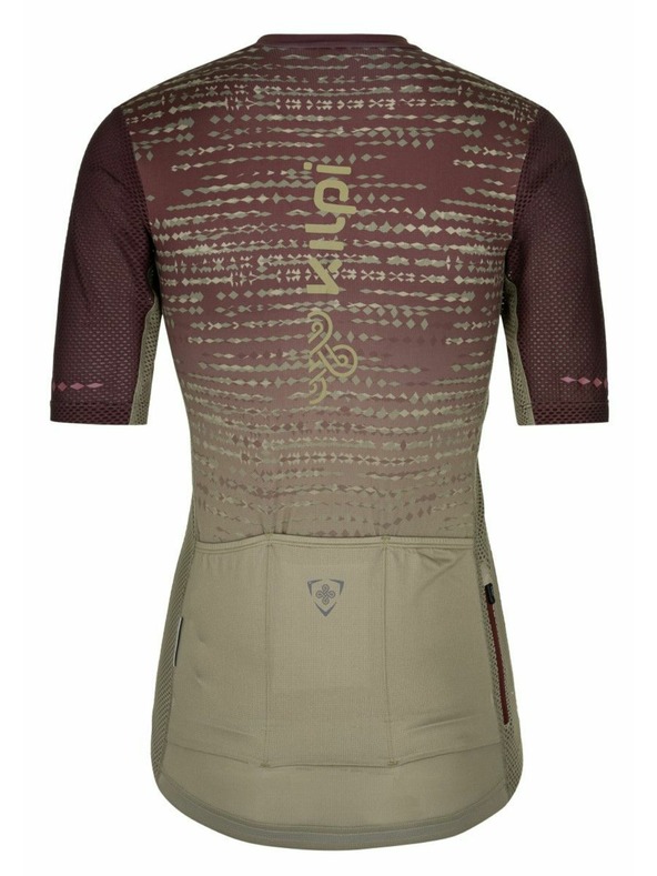 Kilpi Дамска колоездачна тениска Kilpi RITAEL-W в цвят каки и вино