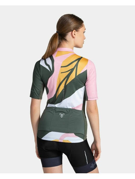 Kilpi Зелено и розово Женска спортна тениска с цип Kilpi RITAEL