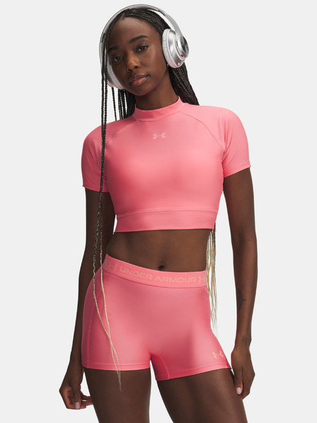 Under Armour Дамска тениска Under Armour HeatGear Crop Mock SS