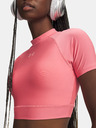 Under Armour Дамска тениска Under Armour HeatGear Crop Mock SS