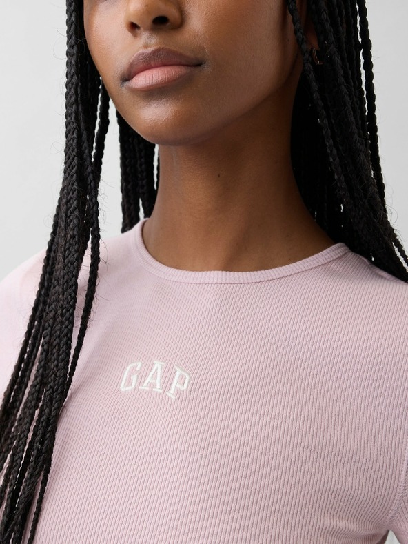 GAP Ребрести тениска с лого GAP