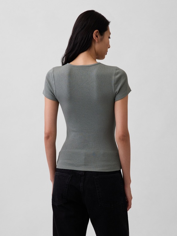 GAP Ребрести тениска с лого GAP