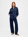 GAP Oversize дънкова риза с лого Big Shirt UltraSoft GAP