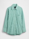 GAP Oversize поплинова риза с лого Big Shirt GAP