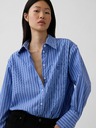 GAP Oversize поплинова риза с лого Big Shirt GAP