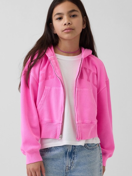 GAP Детски oversize суитшърт с лого VintageSoft GAP