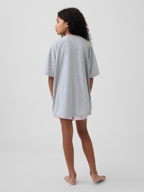 GAP Детска oversize пижамна тениска с лого GAP
