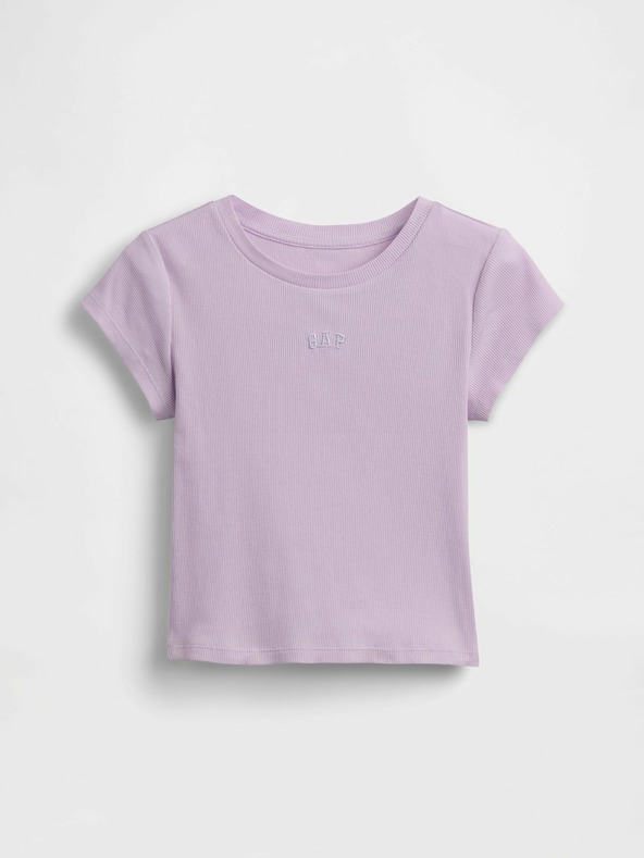 GAP Детска ребрована тениска с лого GAP