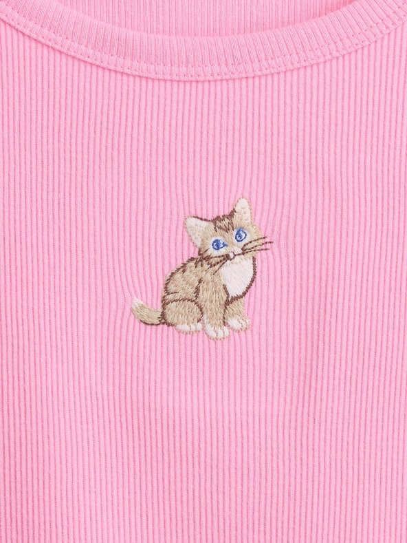 GAP Бебешка тениска с ребра GAP