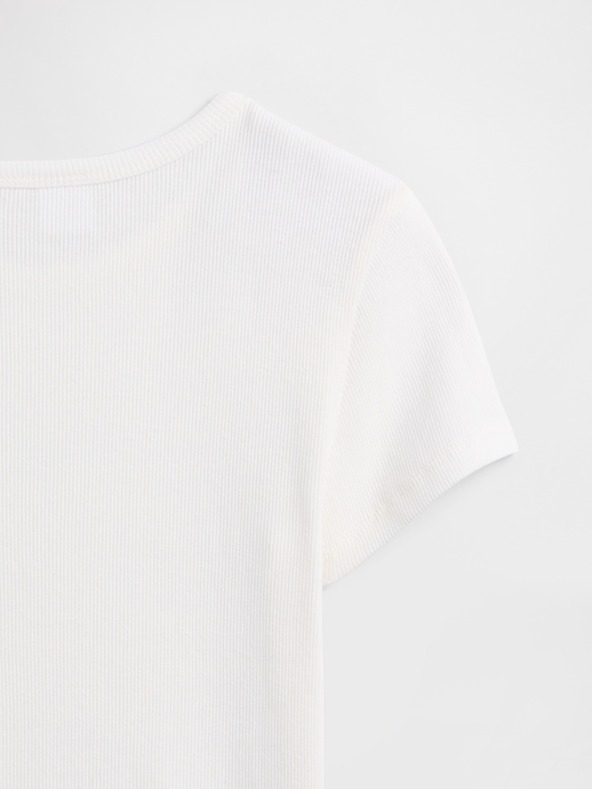 GAP Бебешка тениска с ребра GAP