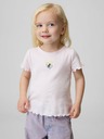 GAP Бебешка ръбеста тениска с лого GAP