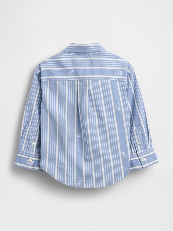 GAP Бебешка oversize риза с лого Oxford Big Shirt GAP