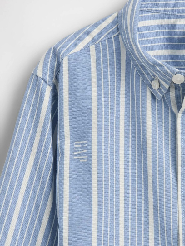 GAP Бебешка oversize риза с лого Oxford Big Shirt GAP