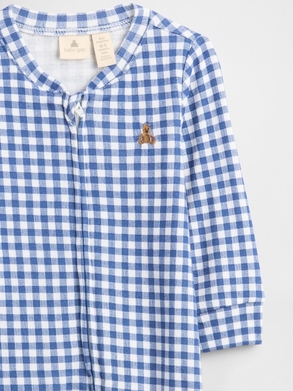 GAP Бебешки кариран гащеризон GAP